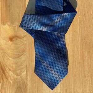 Conte di Milano, blue-silver, silk tie